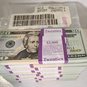 Stacks of Fake $20 for sale