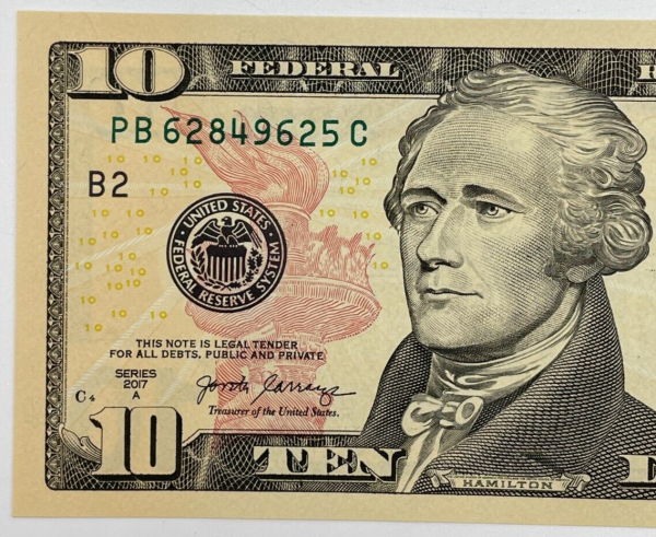 fake $10 bill